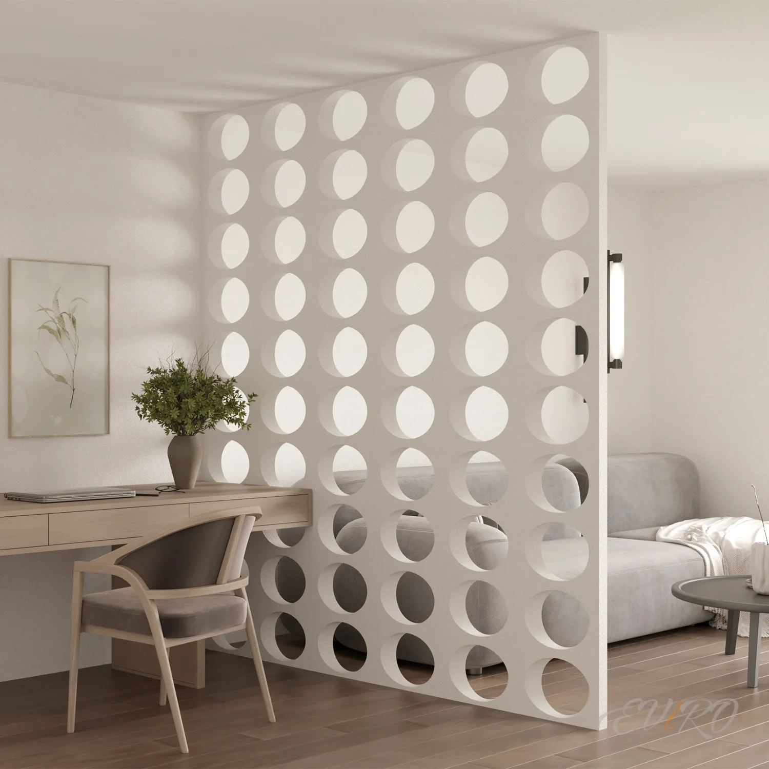 Гипсовая 3D перегородка EViRO Ohm