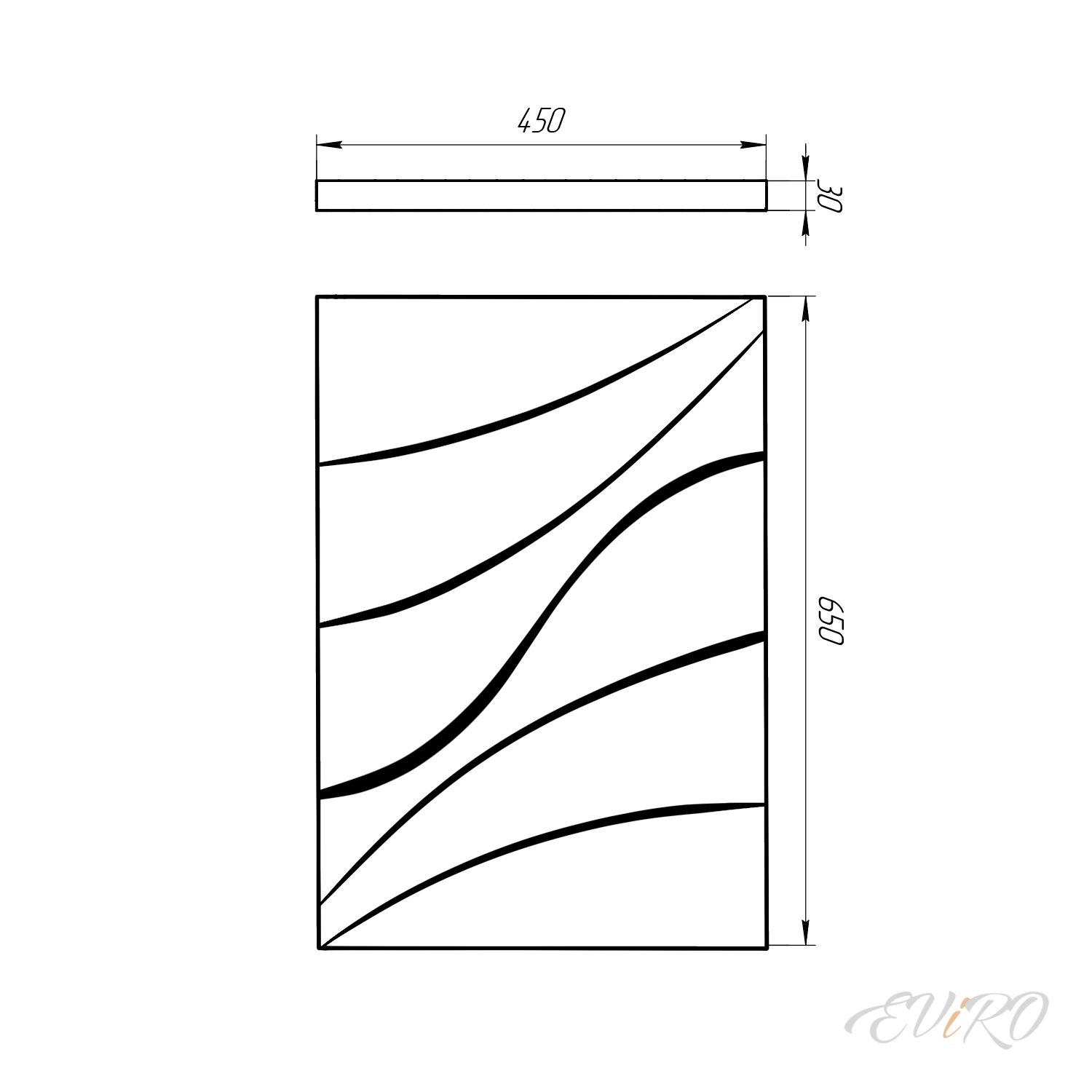 Гипсовая 3D панель EViRO Лотос