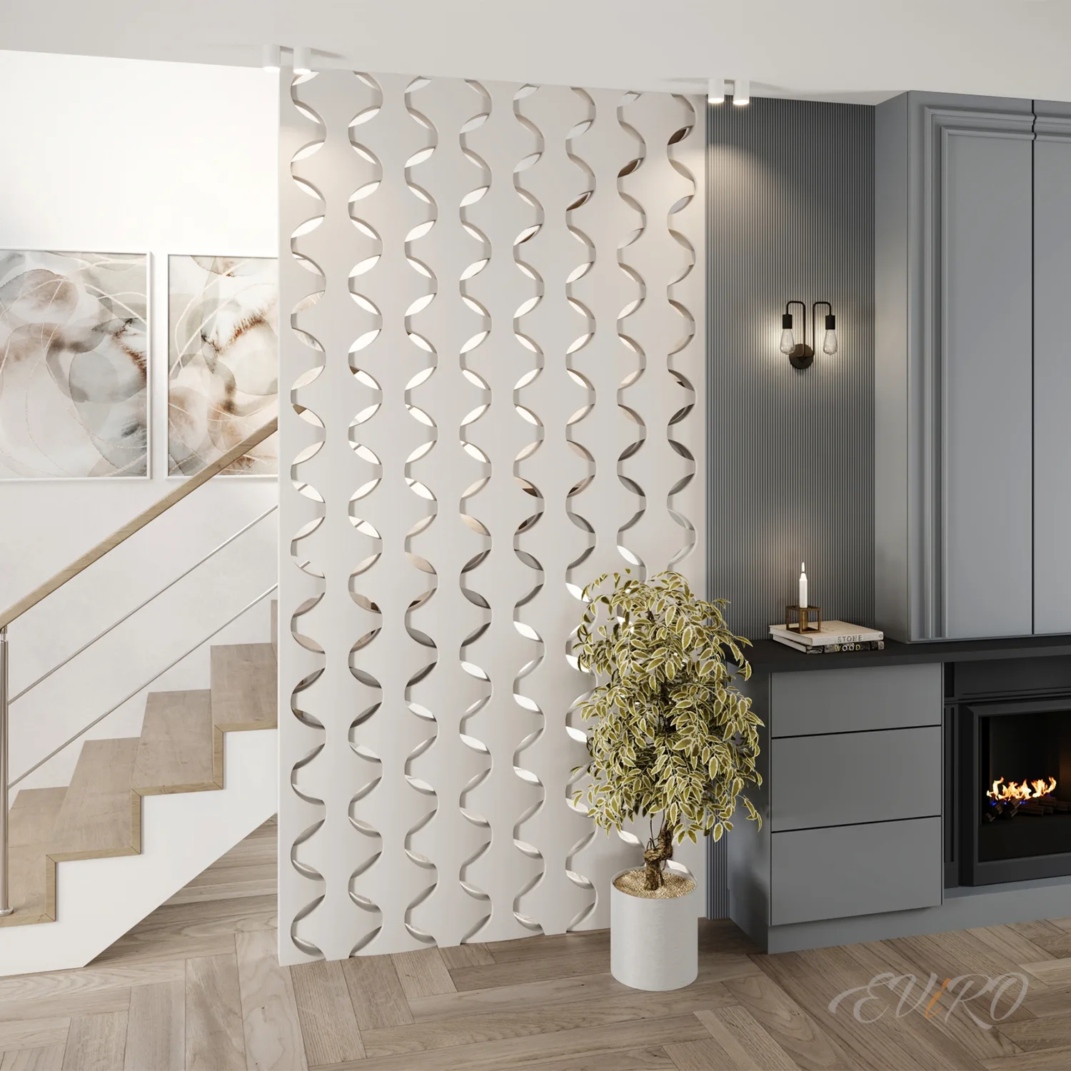 Гипсовая 3D перегородка EViRO Weaver