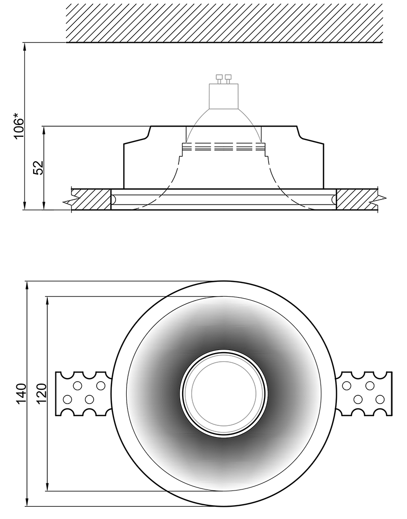 Потолочный светильник EViRO ВПС 1