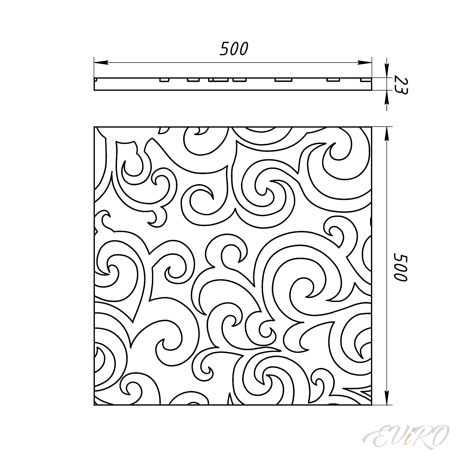 Гипсовая 3D панель EViRO Мягкий цвет
