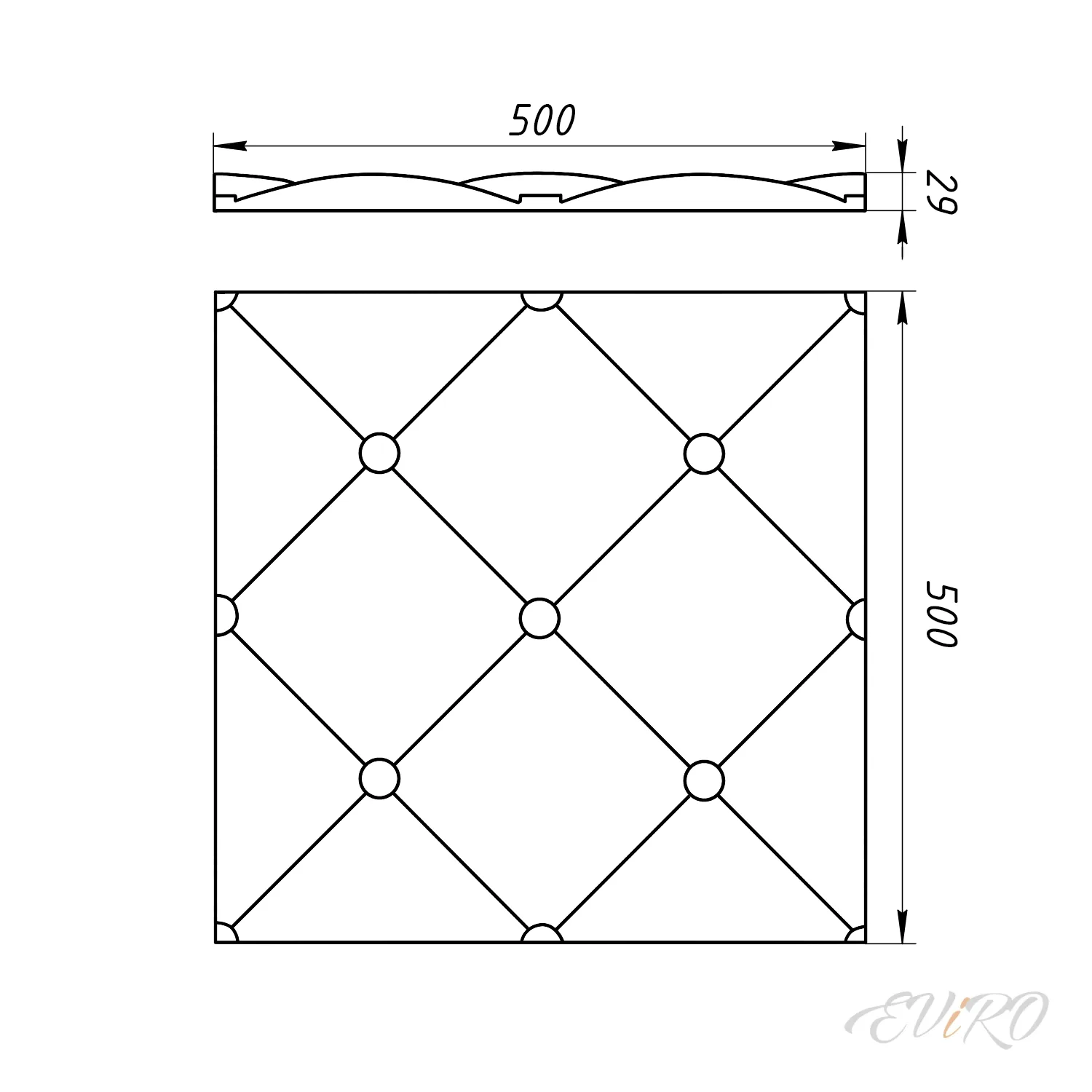 Гипсовая 3D панель EViRO Италия