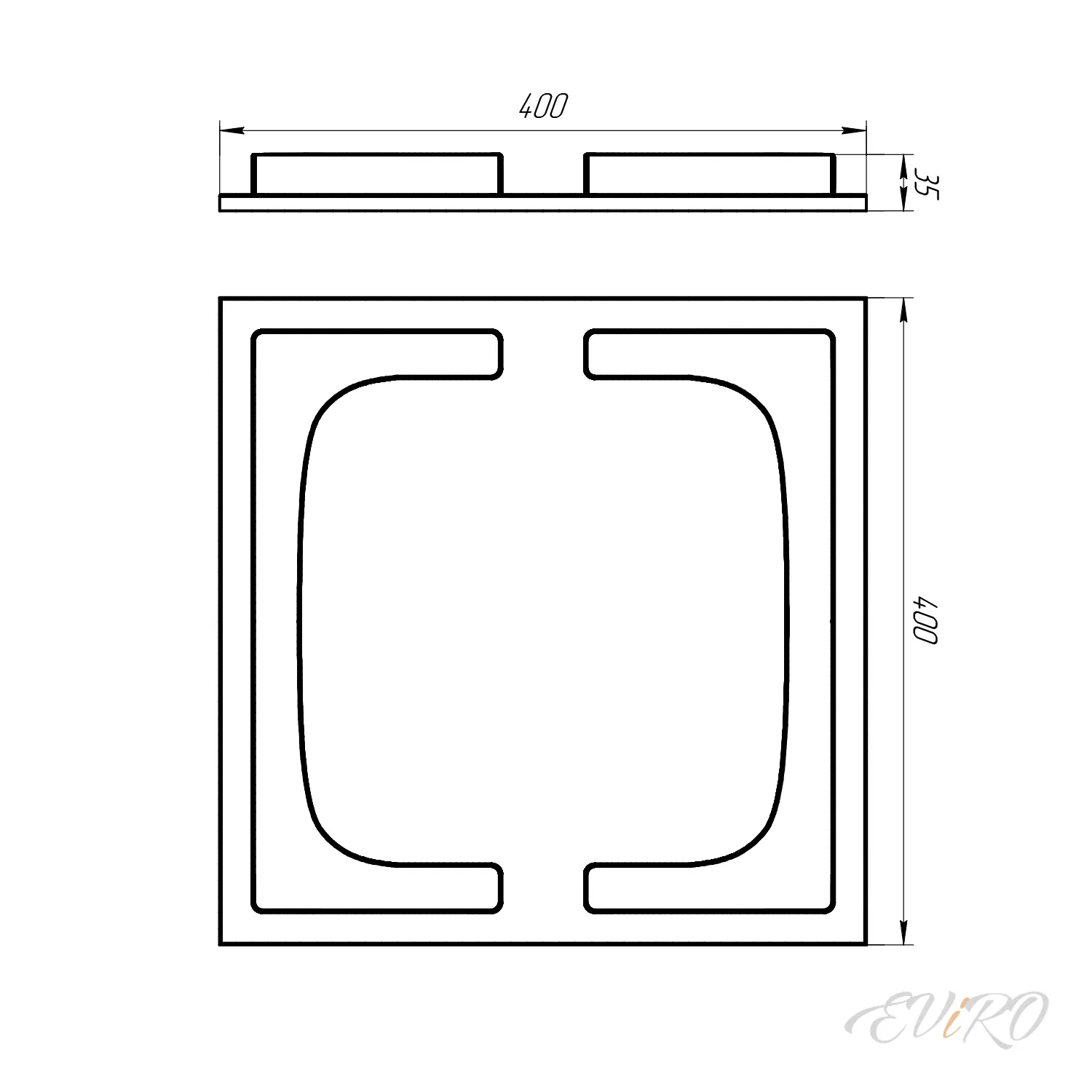 Гипсовая 3D панель EViRO Tower