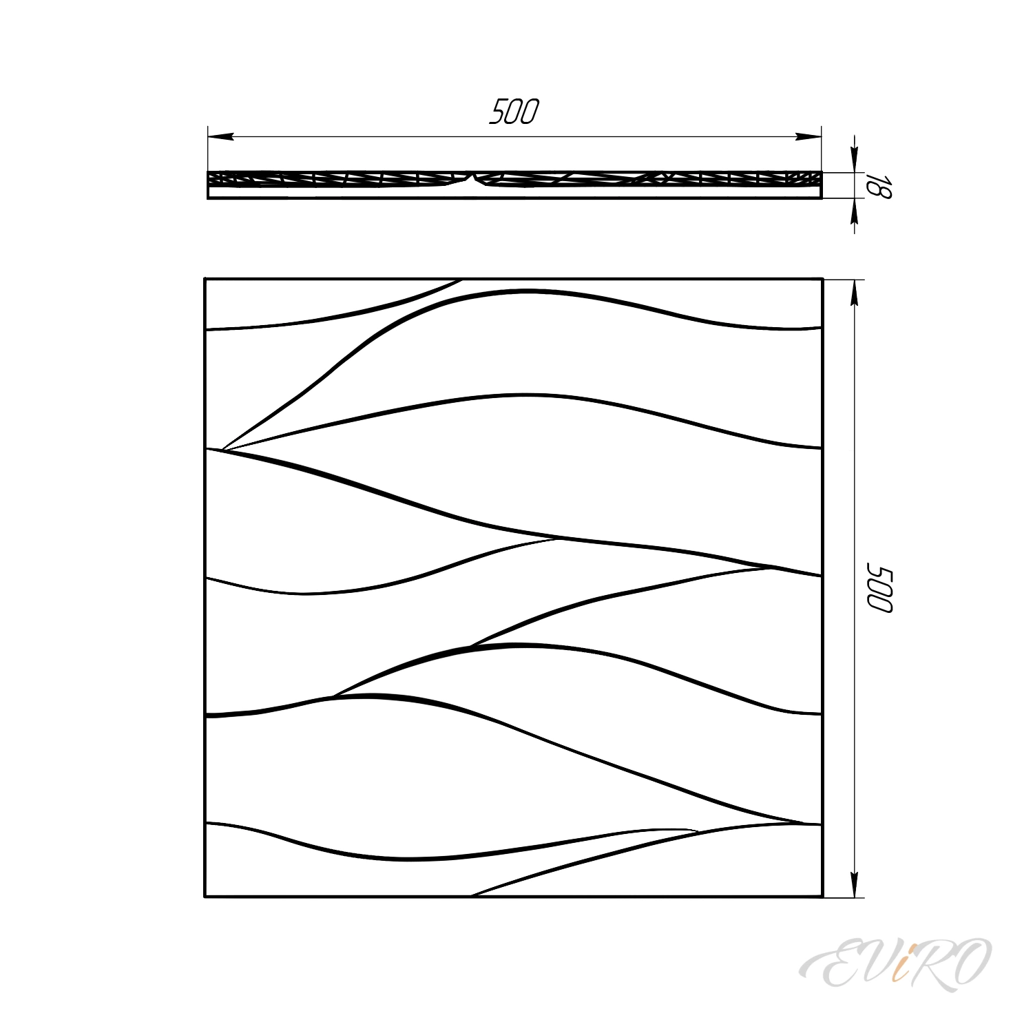 Гипсовая 3D панель EViRO Нежность