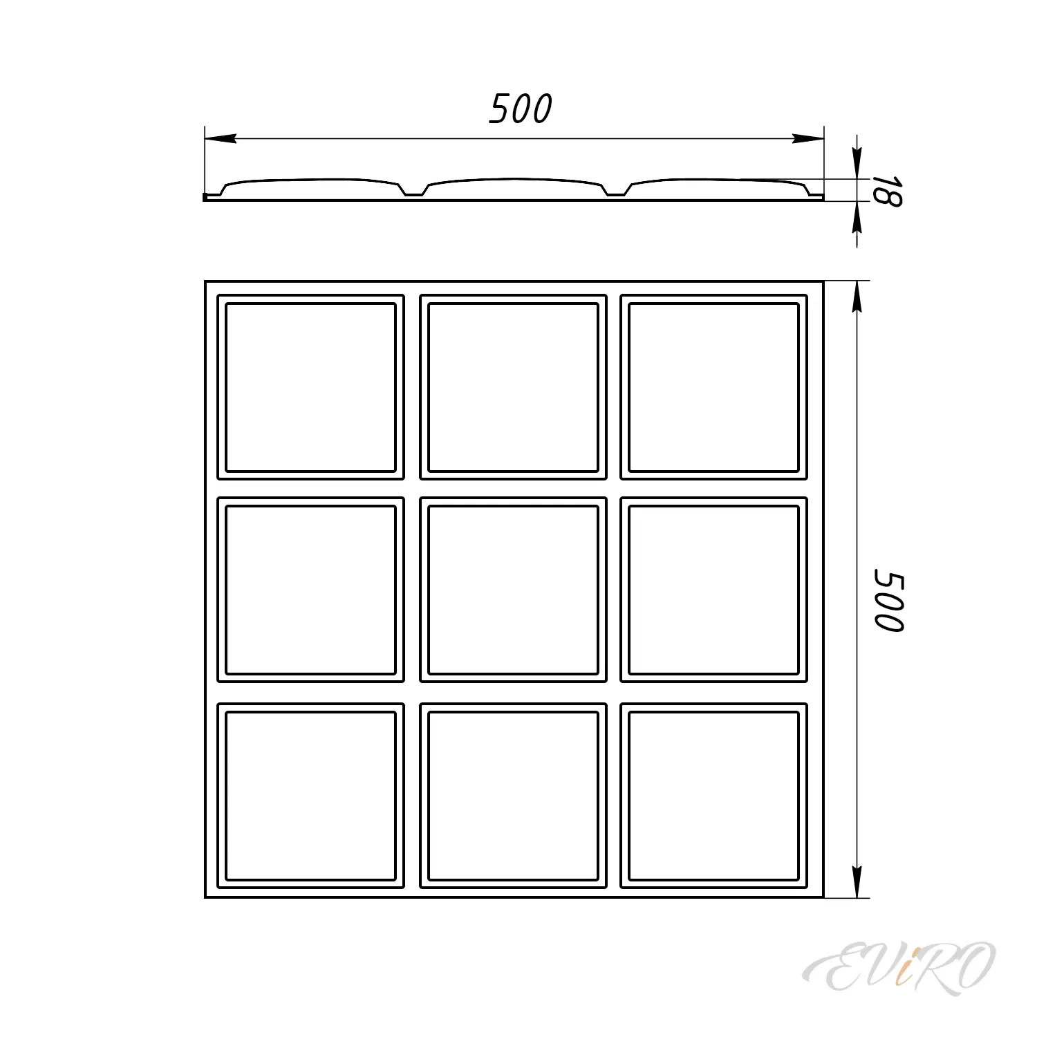 Гипсовая 3D панель EViRO Кубы