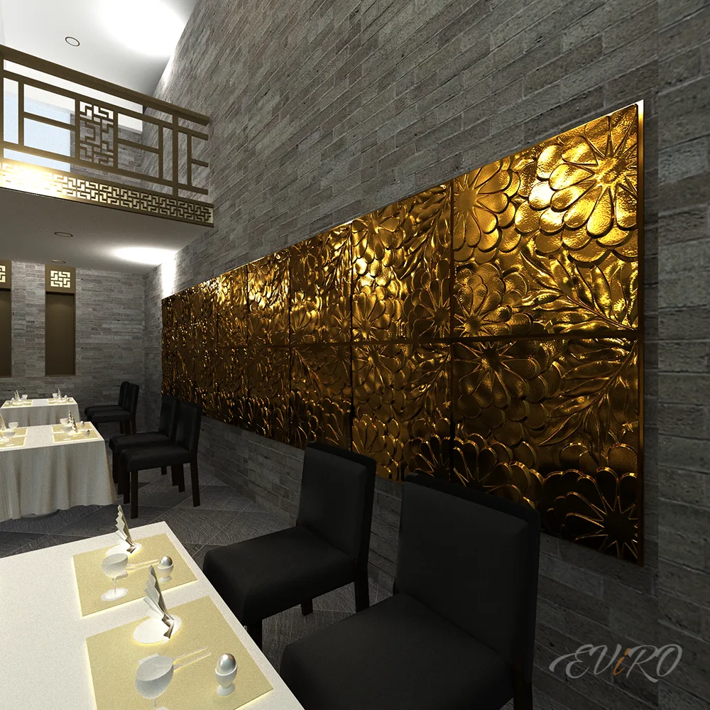 Гипсовая 3D панель EViRO Цветы