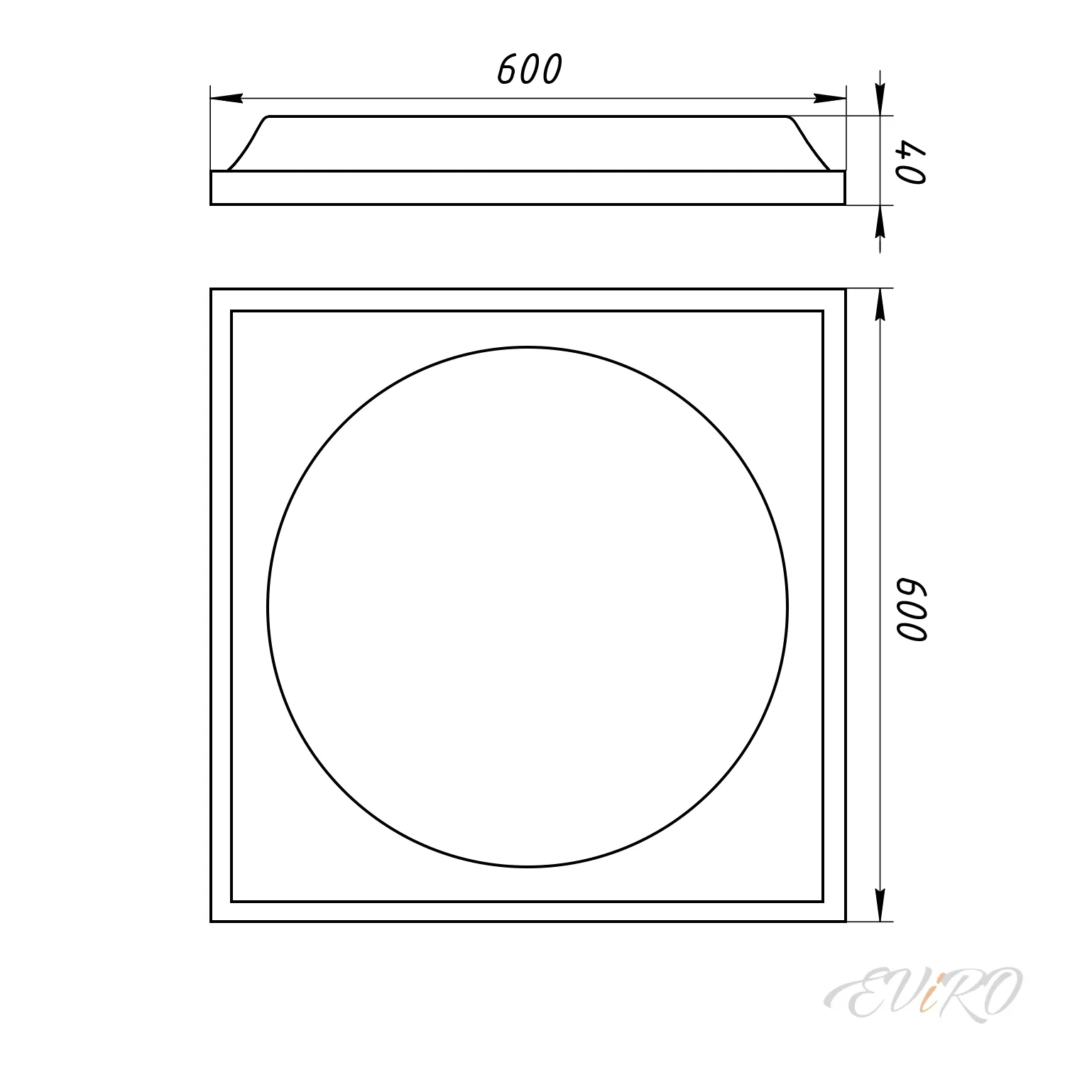 Гипсовая 3D панель EViRO Circle