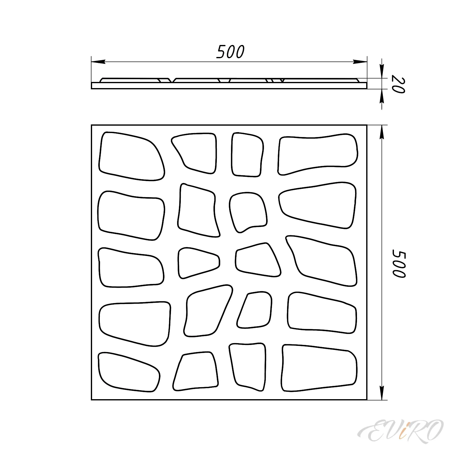 Гипсовая 3D панель EViRO Дендиз
