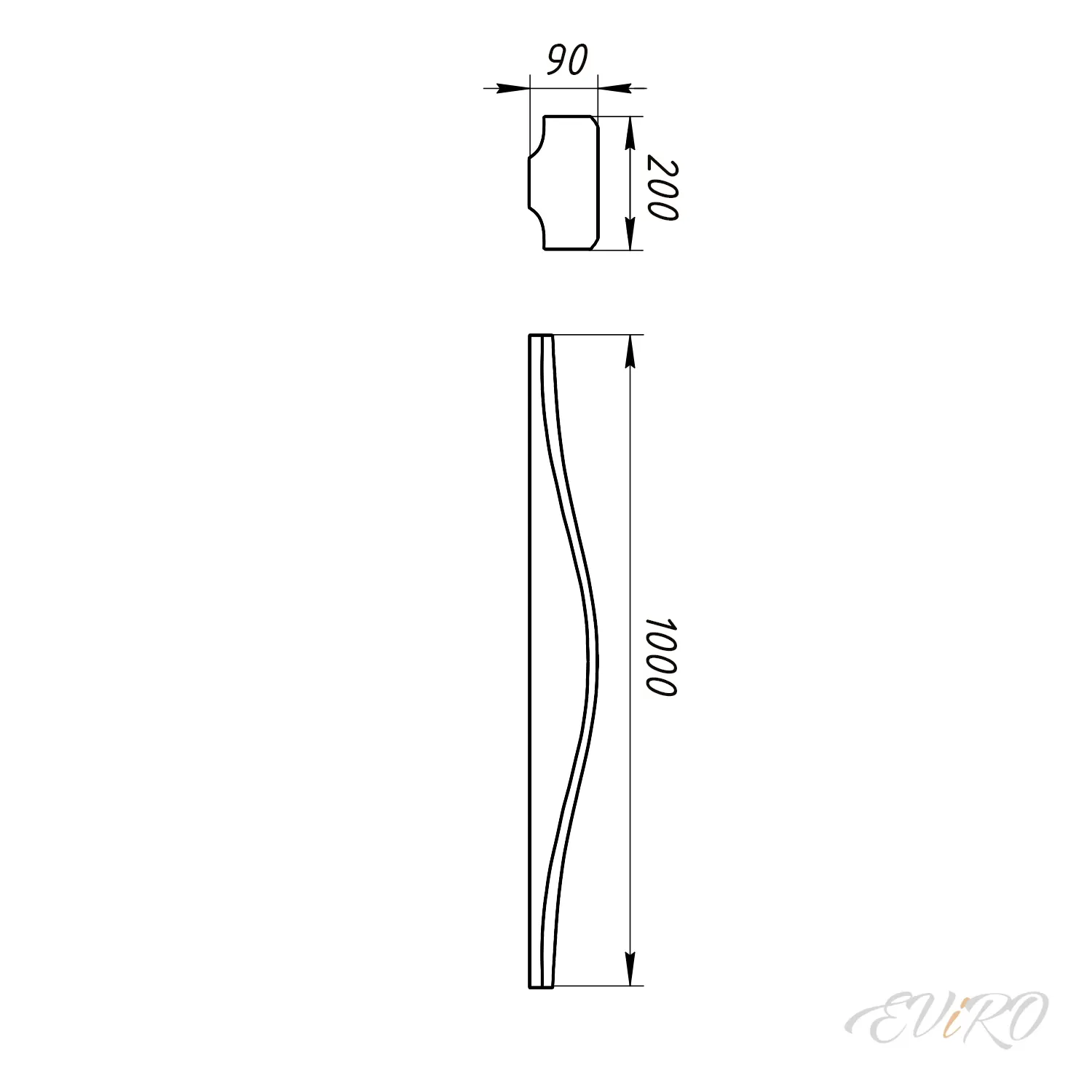 Световая гипсовая 3D панель EViRO Световые волны