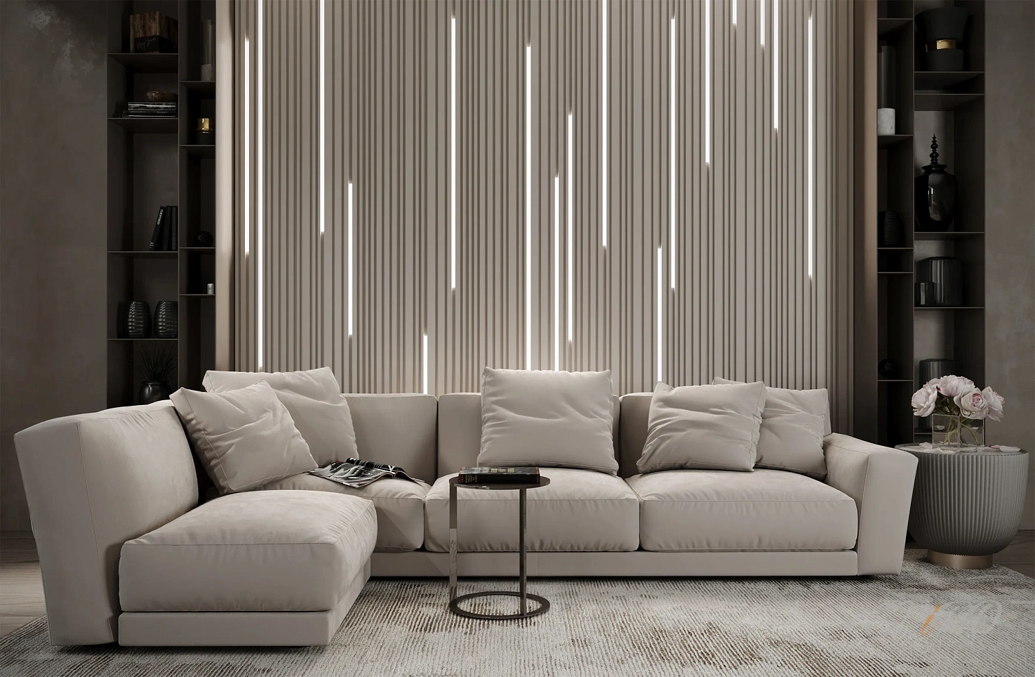 Гипсовая 3D панель EViRO Max Barcode LED