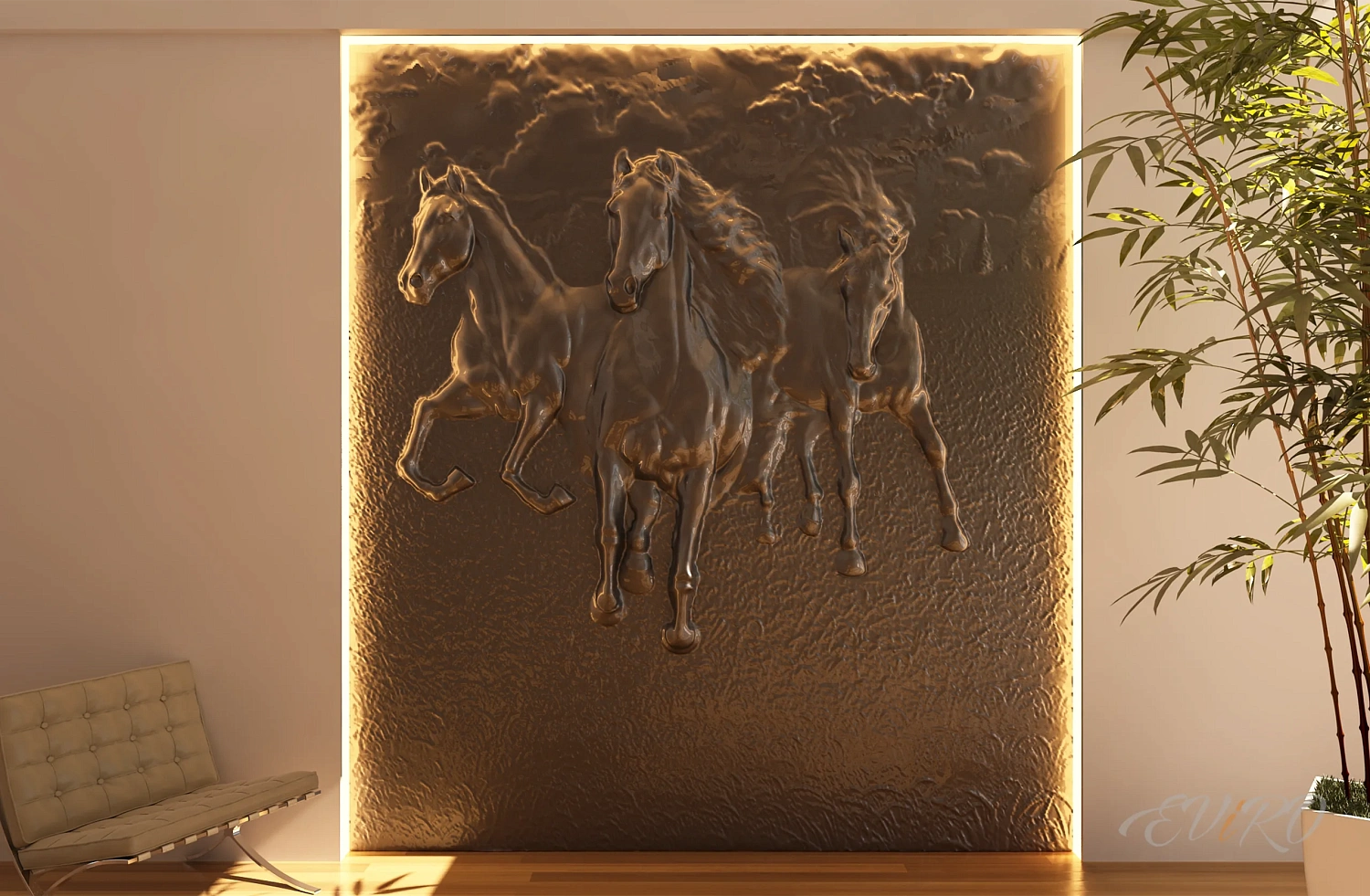 Гипсовый 3D барельеф EViRO Horse