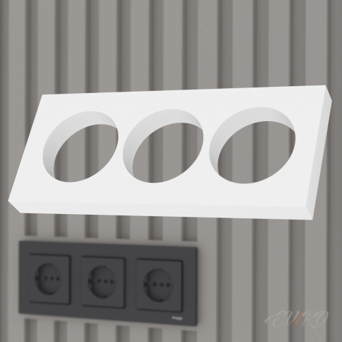 Подрозетник 3-секционный